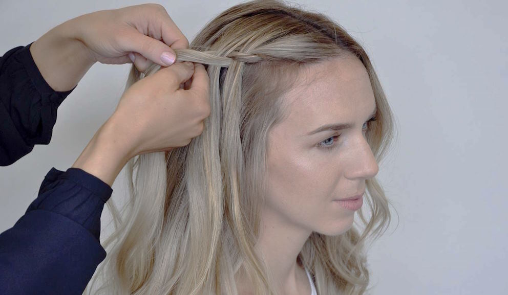 sectioning and securing your hair