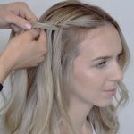 sectioning and securing your hair